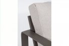 Sofa wypoczynkowa 2-osobowa brązowa z aluminium do ogrodu MERRIGAN bizzotto