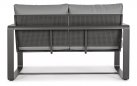 Sofa wypoczynkowa 2-osobowa grafitowa z aluminium do ogrodu MERRIGAN bizzotto