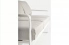 Sofa wypoczynkowa 3-osobowa biała z aluminium do ogrodu MERRIGAN bizzotto