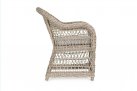 Stylowy fotel z technorattanu rustykalny beżowy JUPIER bizzotto