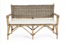 Sofa kawowa z rattanu do ogrodu zimowego TARIFA bizzotto