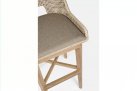 Hoker barowy z drewna teak beżowa lina polipropylenowa HESPERIA bizzotto