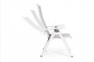 Fotel pozycyjny aluminiowy ogrodowy biały CRUISE bizzotto