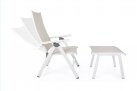 Fotel pozycyjny aluminiowy ogrodowy biały CRUISE bizzotto
