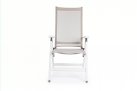 Fotel pozycyjny aluminiowy ogrodowy biały CRUISE bizzotto