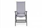 Fotel pozycyjny aluminiowy ogrodowy szary CRUISE bizzotto