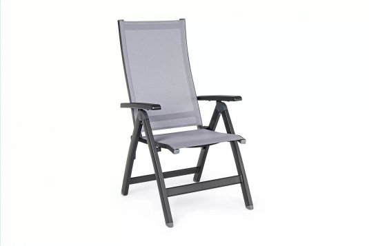 Fotel pozycyjny aluminiowy ogrodowy szary CRUISE bizzotto