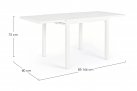 Rozkładany stół ogrodowy aluminiowy biały 83-166 PELAGIUS bizzotto