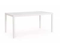 Biały aluminiowy stół ogrodowy HILDE bizzotto