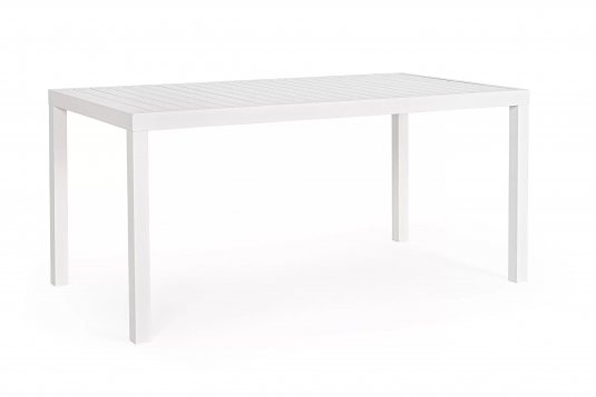 Biały aluminiowy stół ogrodowy HILDE bizzotto