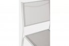 Białe krzesło stołowe aluminiowe HILDE bizzotto