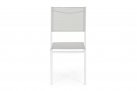 Białe krzesło stołowe aluminiowe HILDE bizzotto