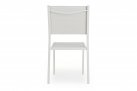 Białe krzesło stołowe aluminiowe HILDE bizzotto