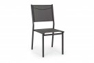 Szare krzesło stołowe aluminiowe HILDE bizzotto
