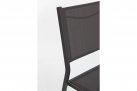 Szare krzesło stołowe aluminiowe HILDE bizzotto