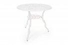 Klasyczny stół z odlewanego aluminium białego VICTORIA bizzotto