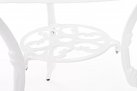 Klasyczny stół z odlewanego aluminium białego VICTORIA bizzotto