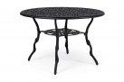 Okrągły stół ogrodowy aluminiowy odlewany ciemnoszary VICTORIA bizzotto