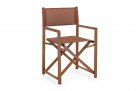 Brązowy skłądany fotel ogrodowy reżyserskie aluminiowy TAYLOR bizzotto