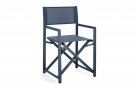 Niebieski skłądany fotel ogrodowy reżyserskie aluminiowy TAYLOR bizzotto