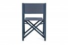 Niebieski skłądany fotel ogrodowy reżyserskie aluminiowy TAYLOR bizzotto