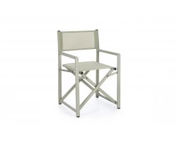 Jasnozielony składany fotel ogrodowy reżyserski aluminiowy TAYLOR bizzotto