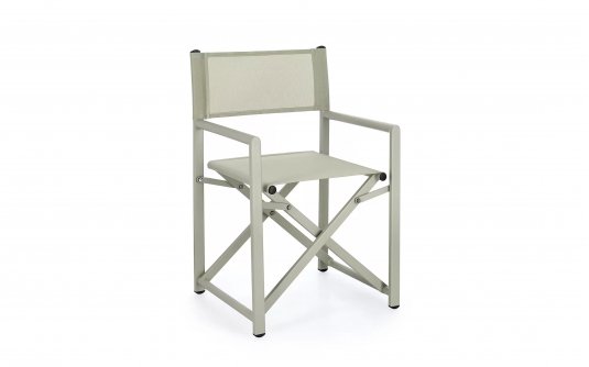 Jasnozielony składany fotel ogrodowy reżyserski aluminiowy TAYLOR bizzotto Jasnozielony składany fotel ogrodowy reżyserski aluminiowy TAYLOR bizzotto