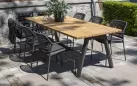 Stół ogrodowy aluminiowo-teakowy AMBASSADOR 240 cm / krześło Veneto / krześło Barista