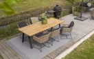 Stół ogrodowy aluminiowo-teakowy AMBASSADOR 240 cm / krześło Veneto / krześło Belmond