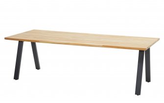 Stół ogrodowy aluminiowo-teakowy AMBASSADOR 240 cm