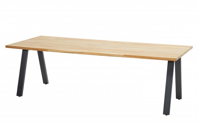 Stół ogrodowy aluminiowo-teakowy AMBASSADOR 240 cm