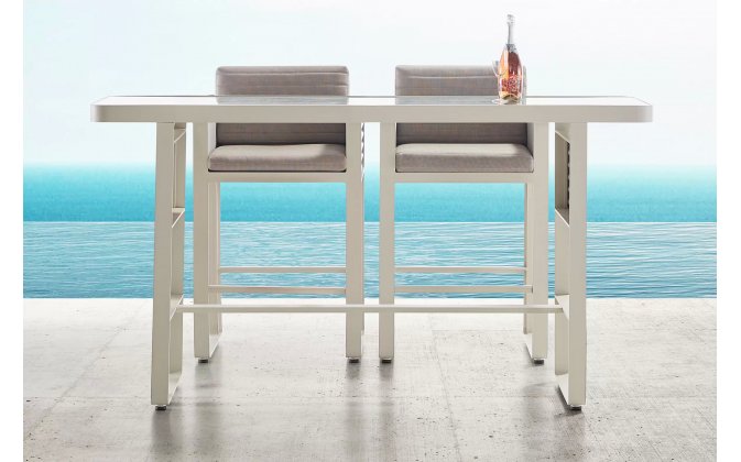 Zestaw barowy aluminiowy AIRPORT Higold beżowy 