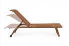 Jasnobrązowy leżak aluminiowy lekki TAYLOR bizzotto