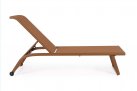 Jasnobrązowy leżak aluminiowy lekki TAYLOR bizzotto