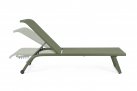 Oliwkowy leżak aluminiowy lekki TAYLOR bizzotto