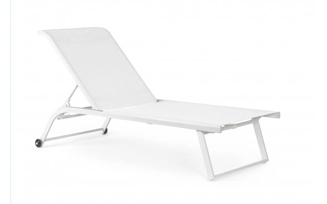 Biały leżak leżak aluminiowy lekki TAYLOR bizzotto