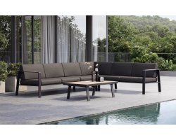 Czarny aluminiowy narożnik ogrodowy NOFI Higold