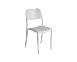 Białe krzesło sztaplowane z tworzywa sztucznego RINCON 