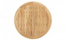 Okrągły stół ogrodowy podstawa krzyżowa teakowa / blat teak średnica 160 cm PRADO 4SO
