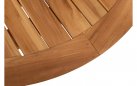 Okrągły stół ogrodowy podstawa krzyżowa teakowa / blat teak średnica 160 cm PRADO 4SO