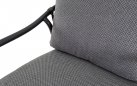 Fotel ogrodowy DURBAN Lesli Living — aluminium, lina ciemnoszara, poduszka olefin