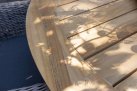 Owalny stół ogrodowy 240x115 teak PRADO 4SO