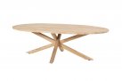 Owalny stół ogrodowy 240x115 teak PRADO 4SO