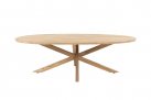 Owalny stół ogrodowy 240x115 teak PRADO 4SO