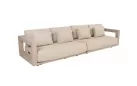 Szeroka sofa aluminiowa beżowa METROPOLITAN 5SO