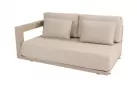 Szeroka sofa aluminiowa beżowa METROPOLITAN 5SO