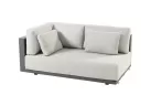 Szeroka sofa aluminiowa grafitowa METROPOLITAN 5SO