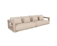 Szeroka sofa aluminiowa beżowa METROPOLITAN 5SO
