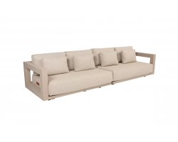 Szeroka sofa aluminiowa beżowa METROPOLITAN 5SO