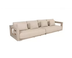 Szeroka sofa aluminiowa beżowa METROPOLITAN 5SO